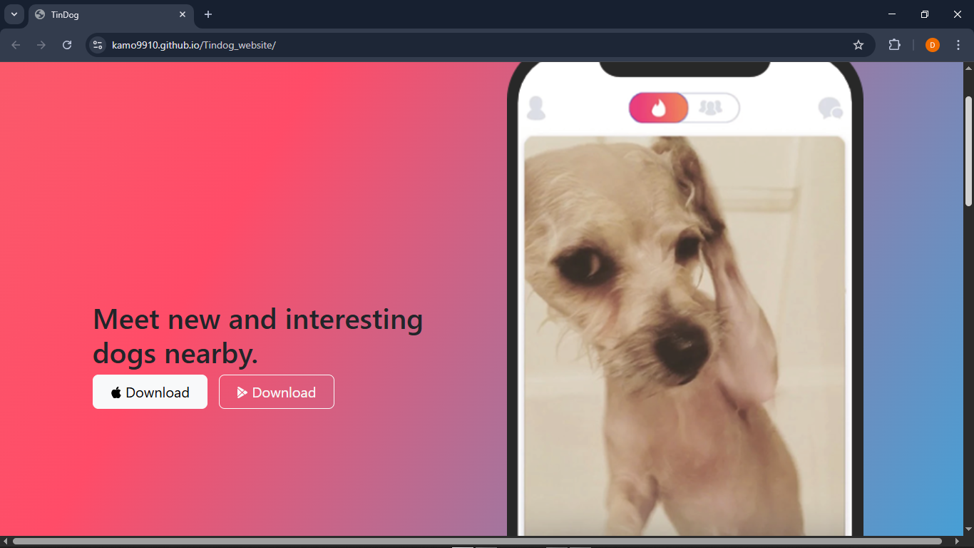 Tindog website